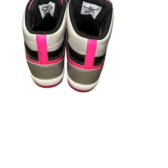 Nike Dunk Sky Hi Pink black silver wedge sneakers size 8.5 - Picture 6 of 6